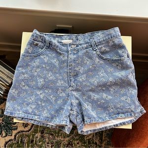 vintage butterfly shorts